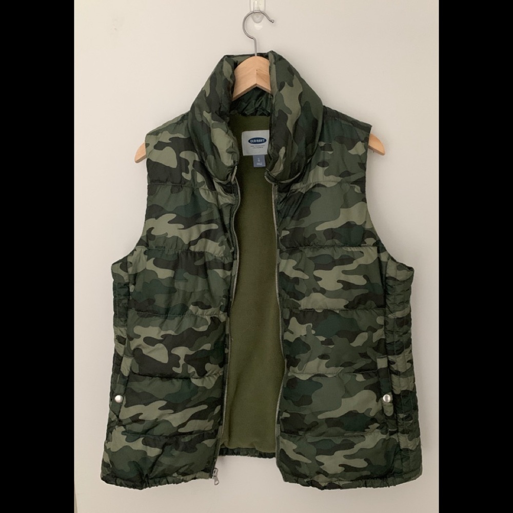 Camouflage puff Jacket